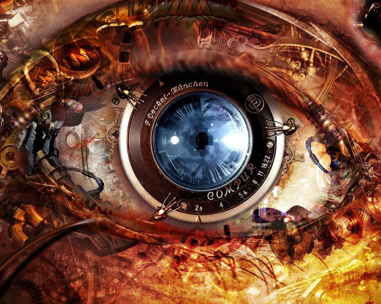 Глаз робота андроида