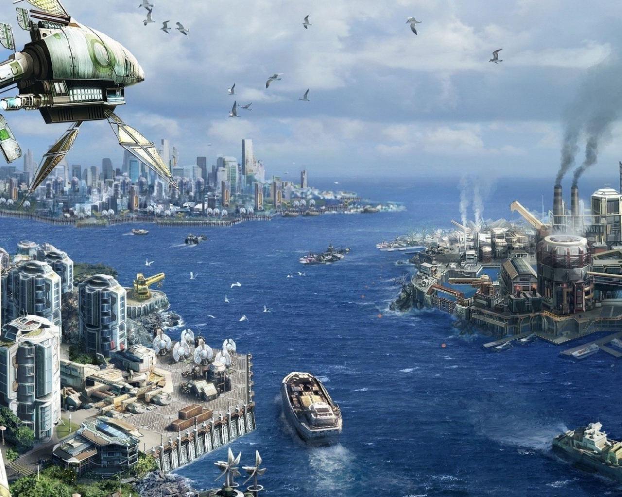 Заводы в городе будущего