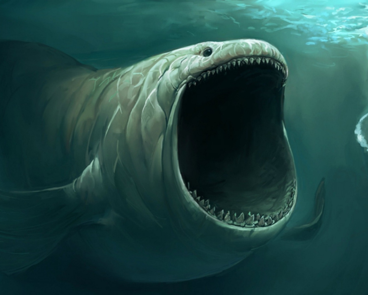 Фантастический подводный монстр