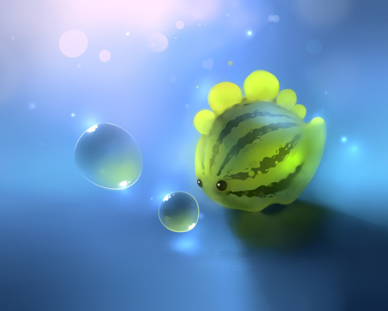 Рыбка в форме арбуза