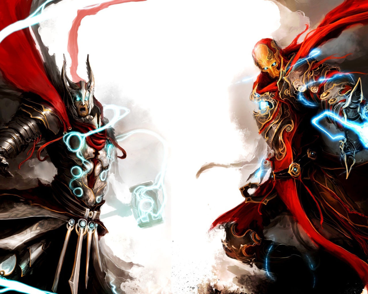 Бог Тор, фэнтези арт