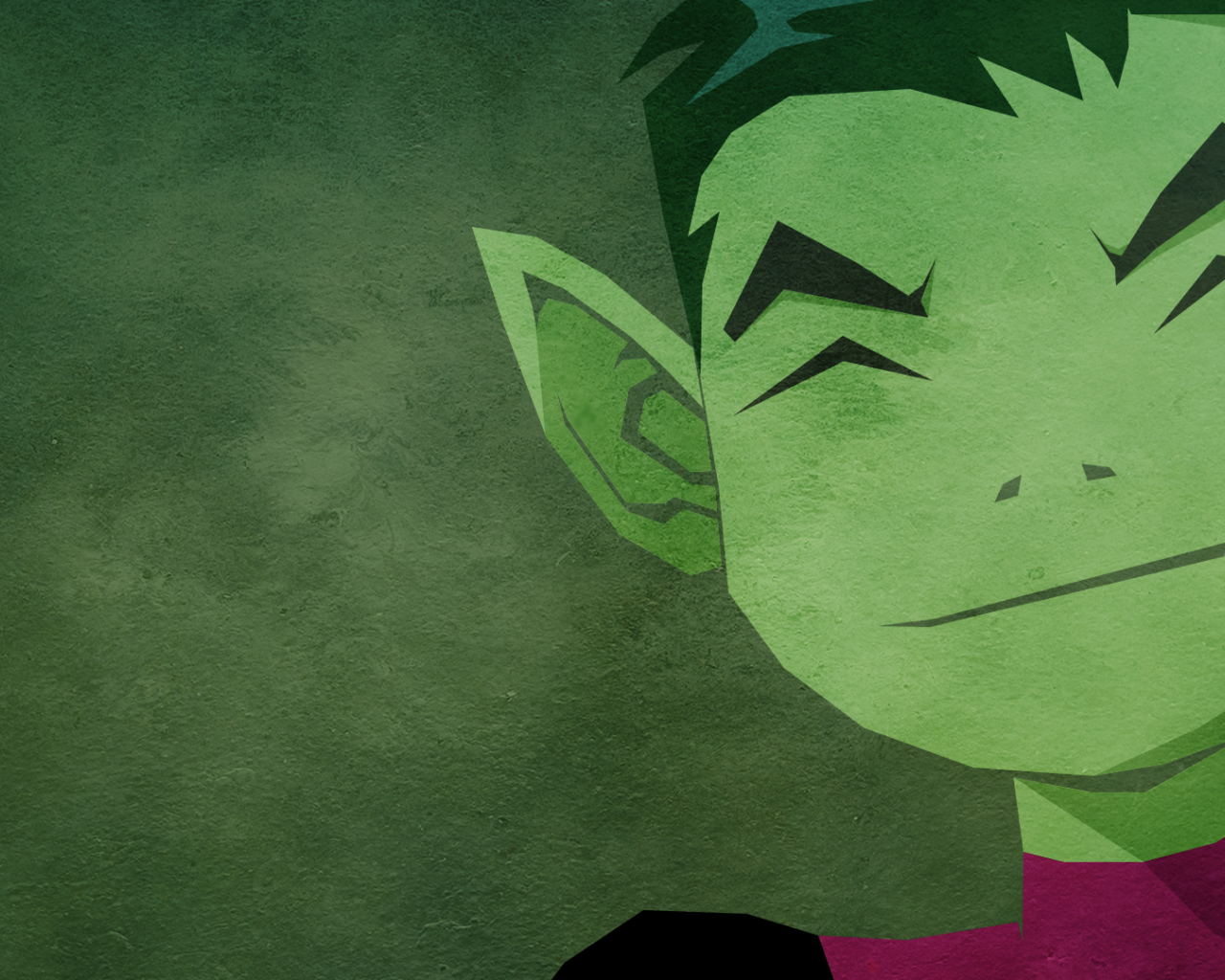 Зеленый персонаж комикса Юные Титаны