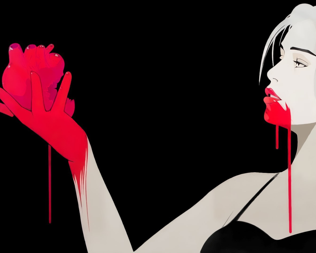 Сердце в руке вампирши