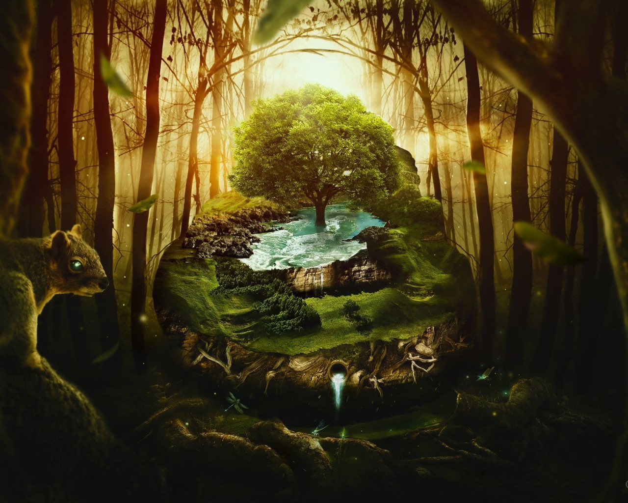 Затерянный мир в джунглях