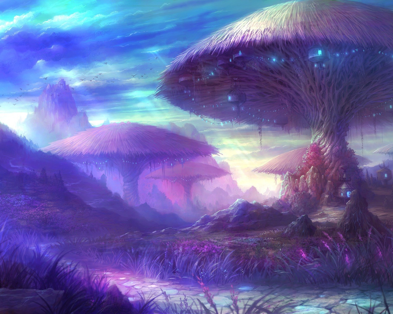 Большие фантастические грибы