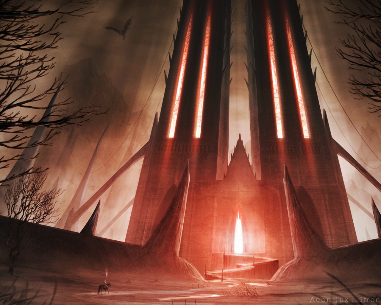 Величественный храм, фэнтези
