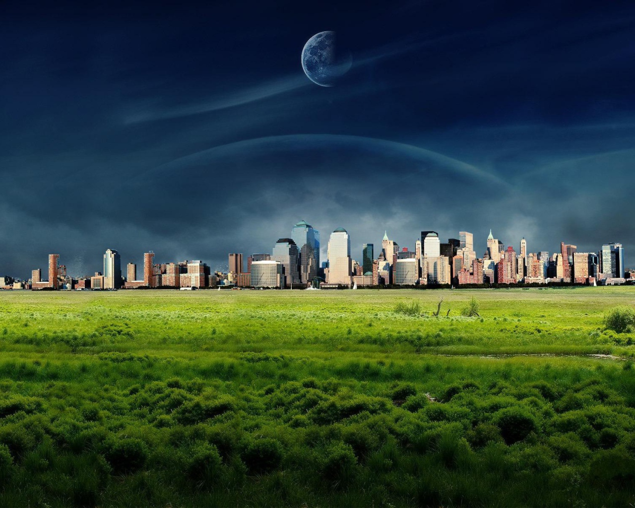 Мегаполис на чужой планете