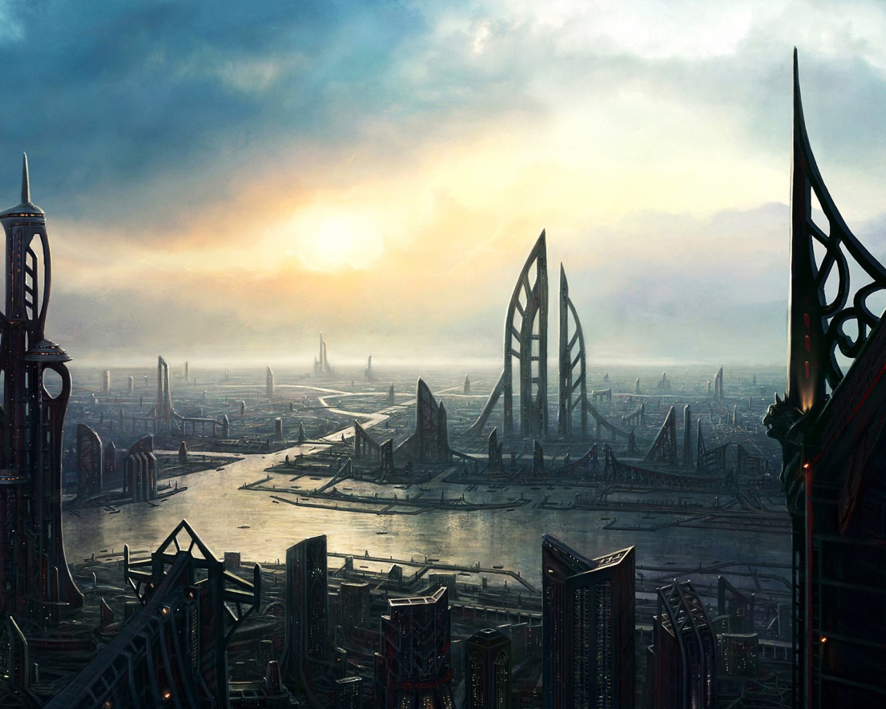 Мегаполис в будущем