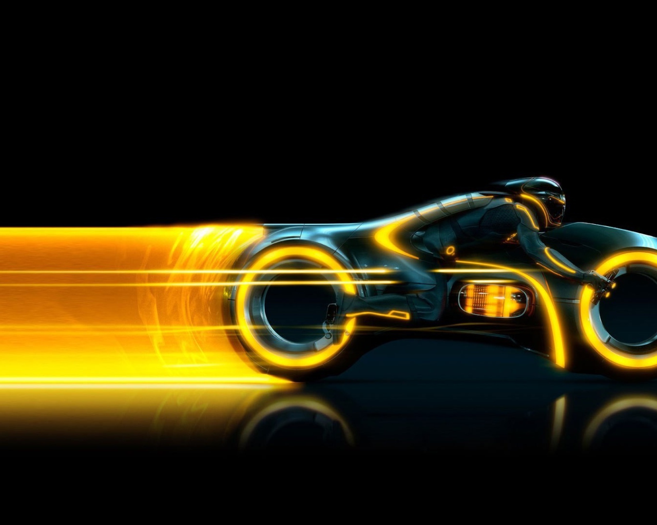 Мотоцикл Трон оранжевый