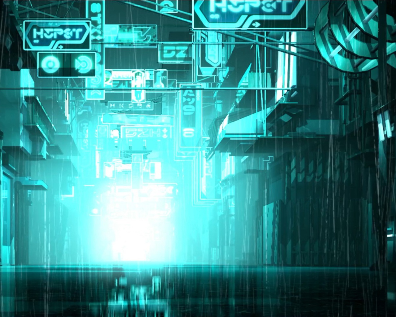 Неоновый город, Трон