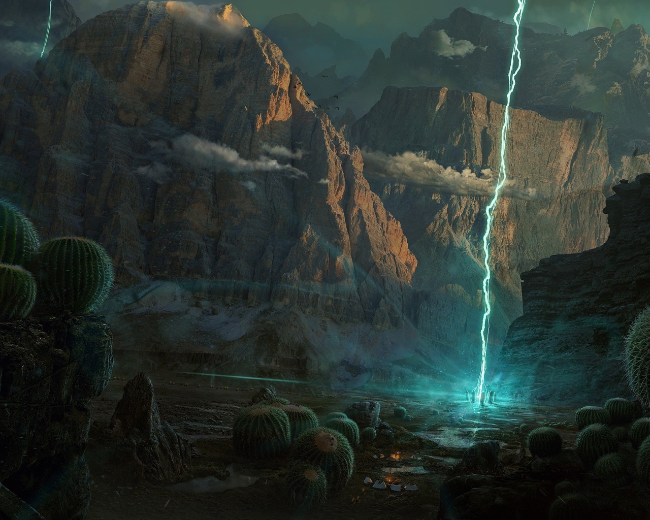 Планета молний и кактусов