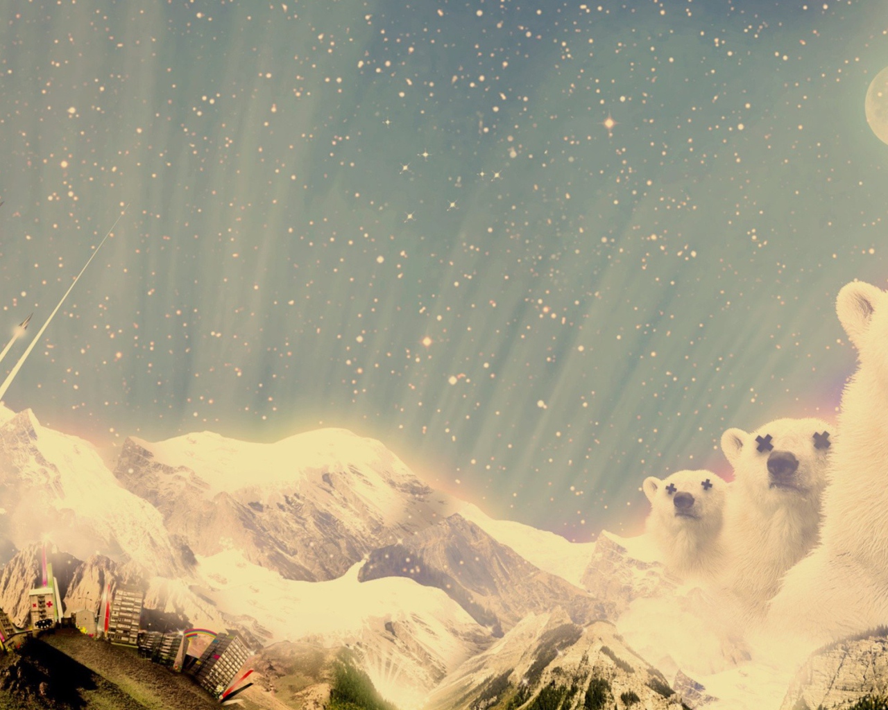 Полярные медведи горы