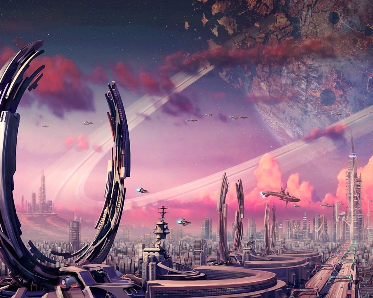 Порталы в городе будущего