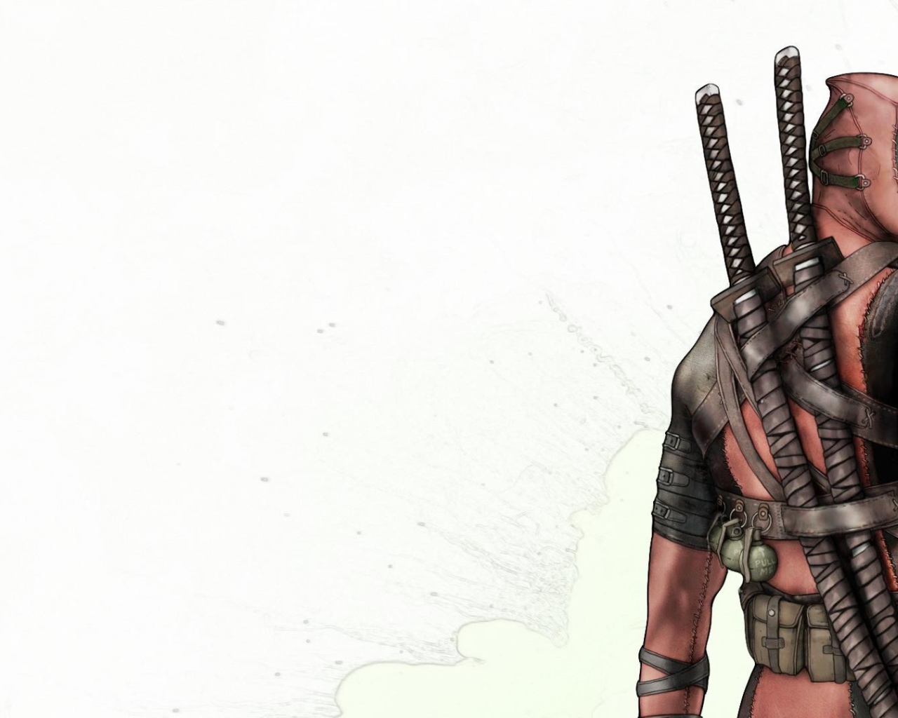 Катаны на спине Дэдпула