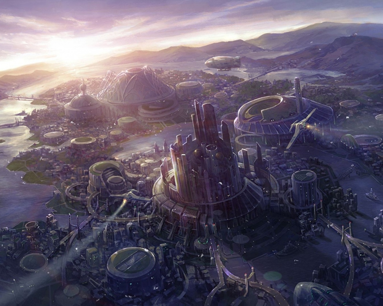 Кольцевой город в будущем