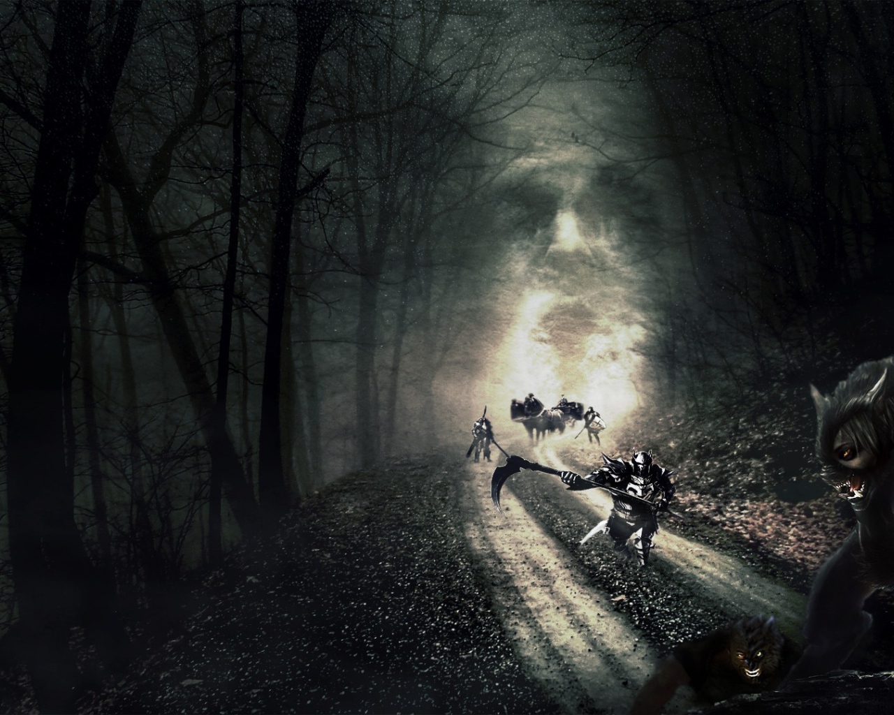 Дорога смерти в темном лесу