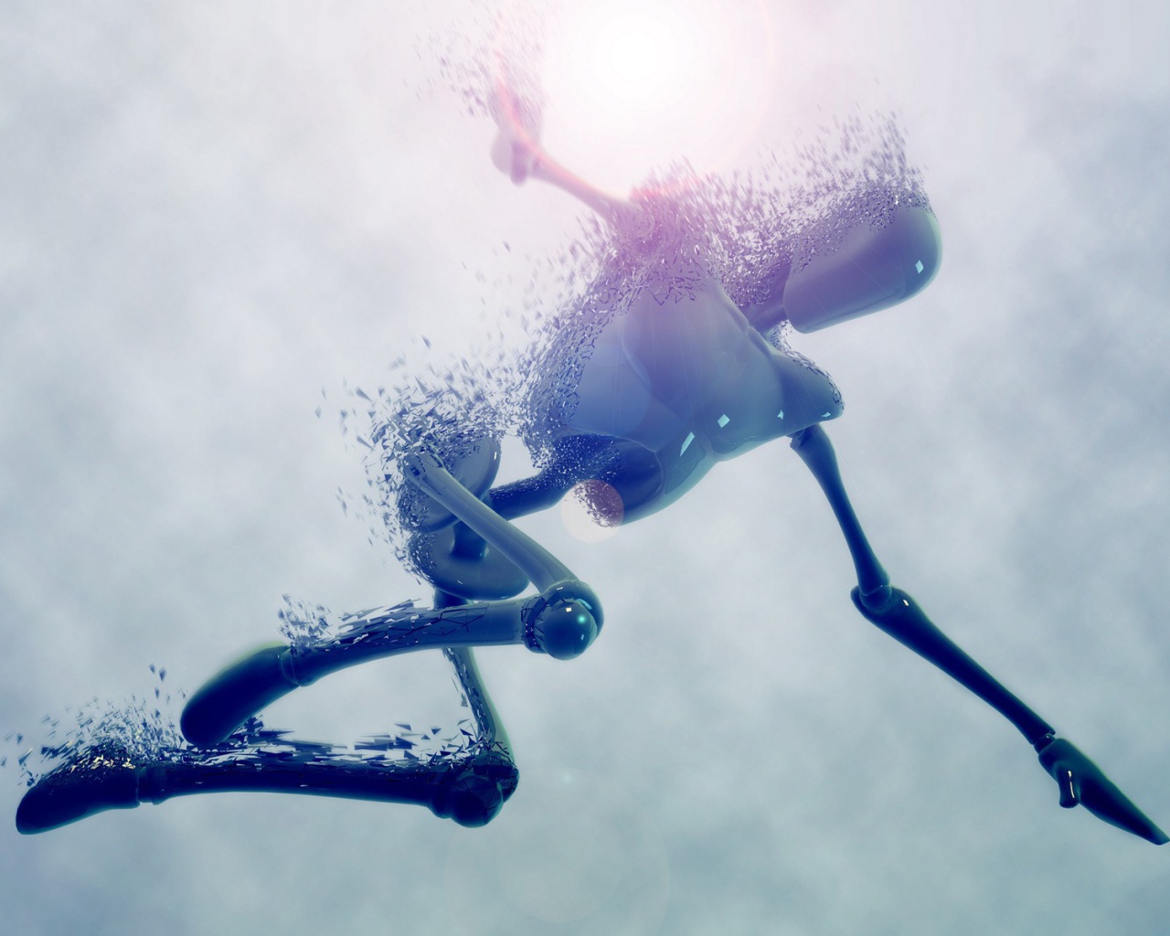 Робот упал в воду