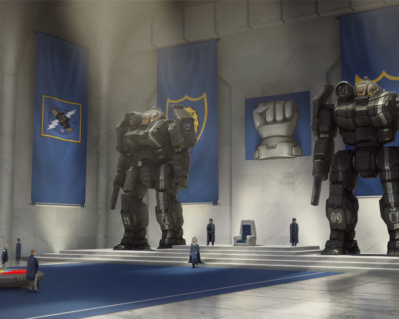 Роботы охраняют трон