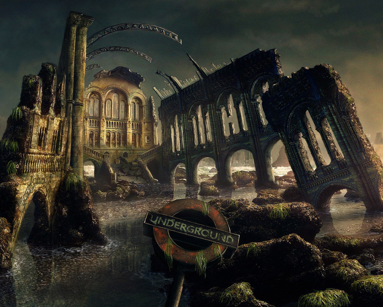 Руины на дне Темзы