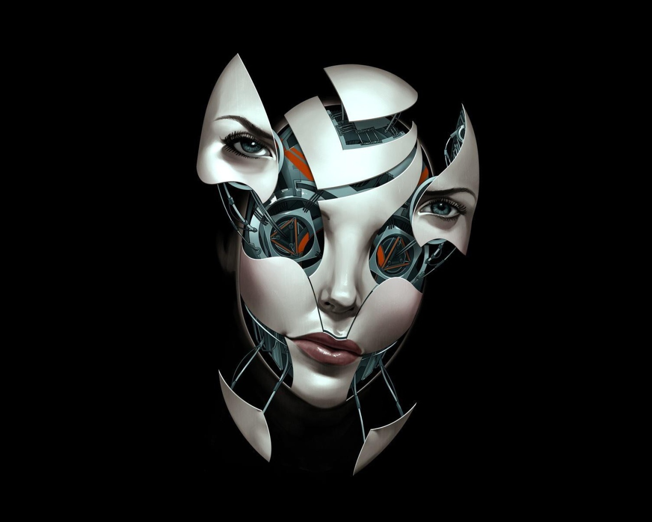 Раздвижное лицо робота