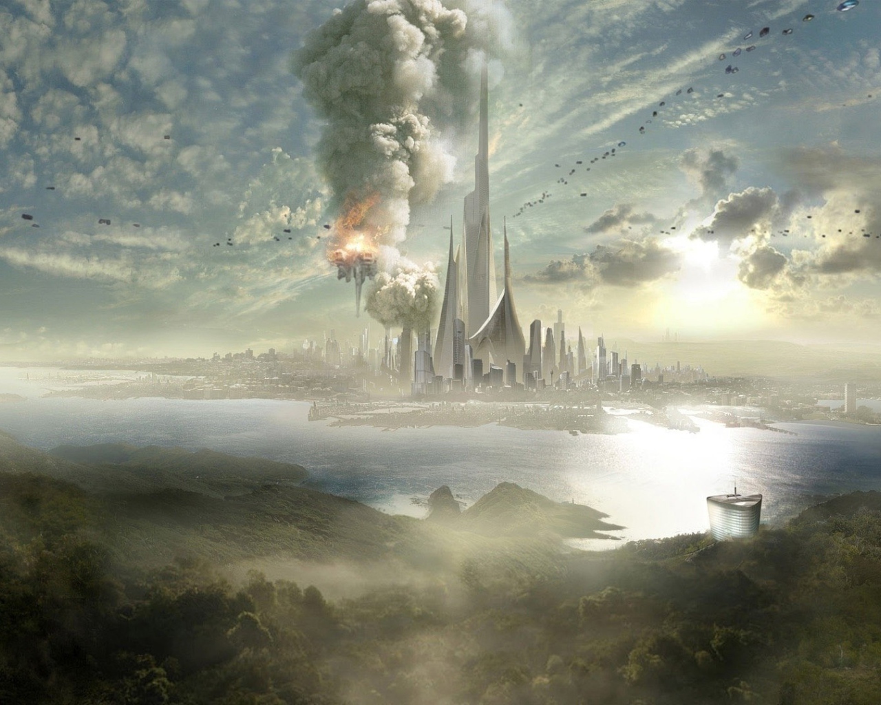 Дым в мегаполисе будущего