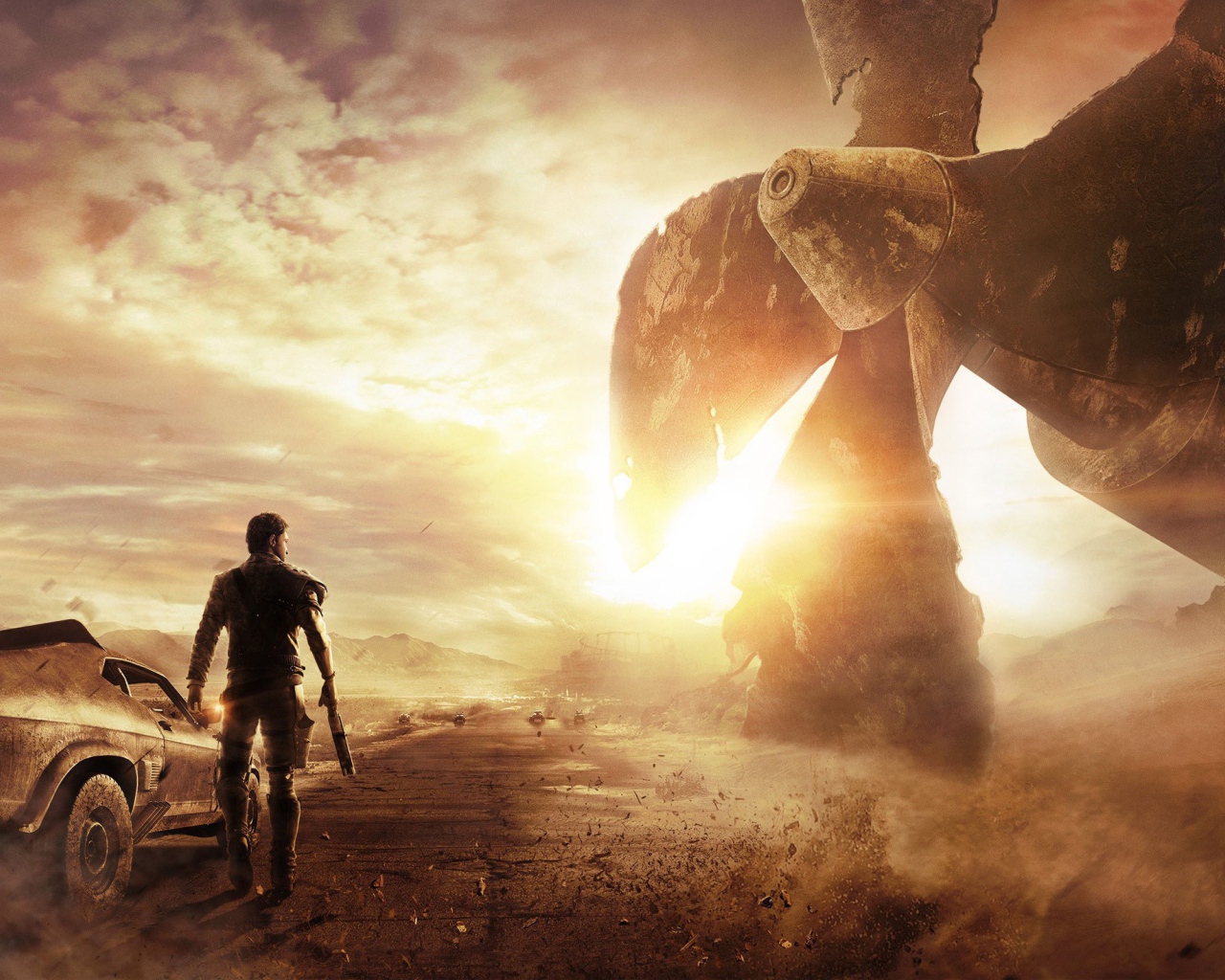 Сталкер на дне высохшего моря