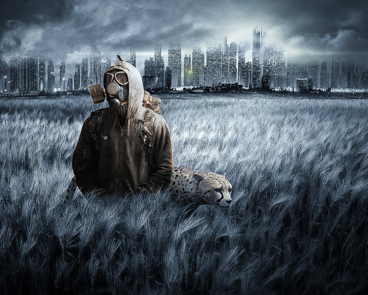 Сталкер с леопардом