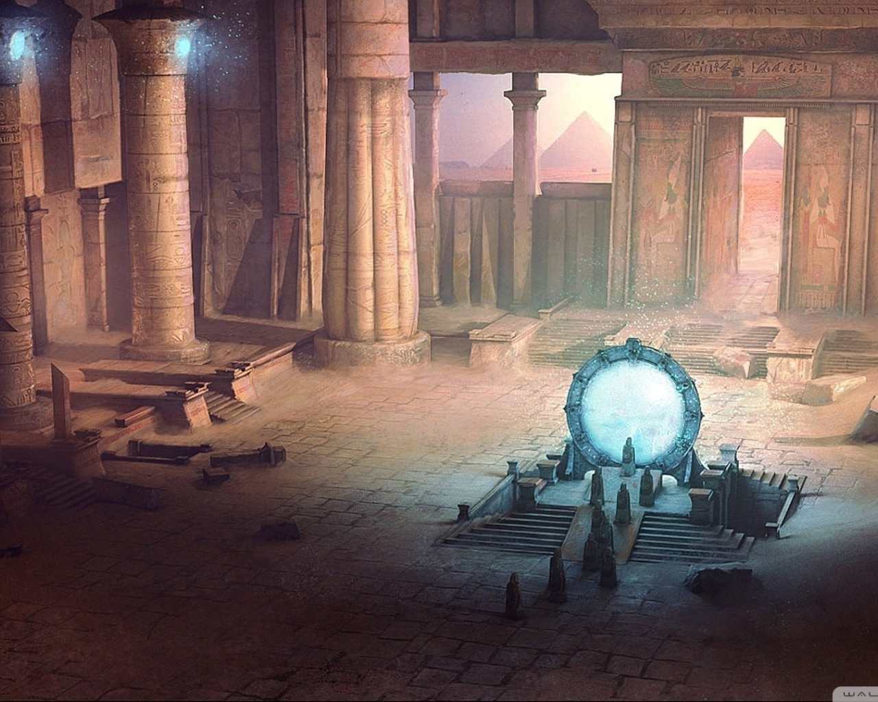 Звездные врата в древнем храме