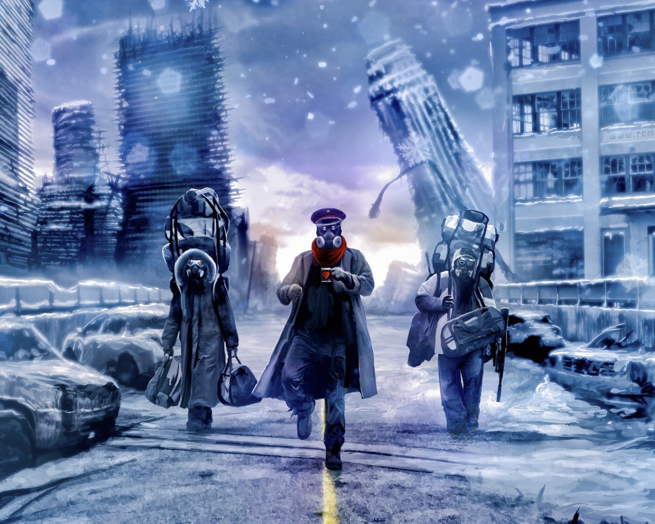 Выжившие после апокалипсиса уходят из города