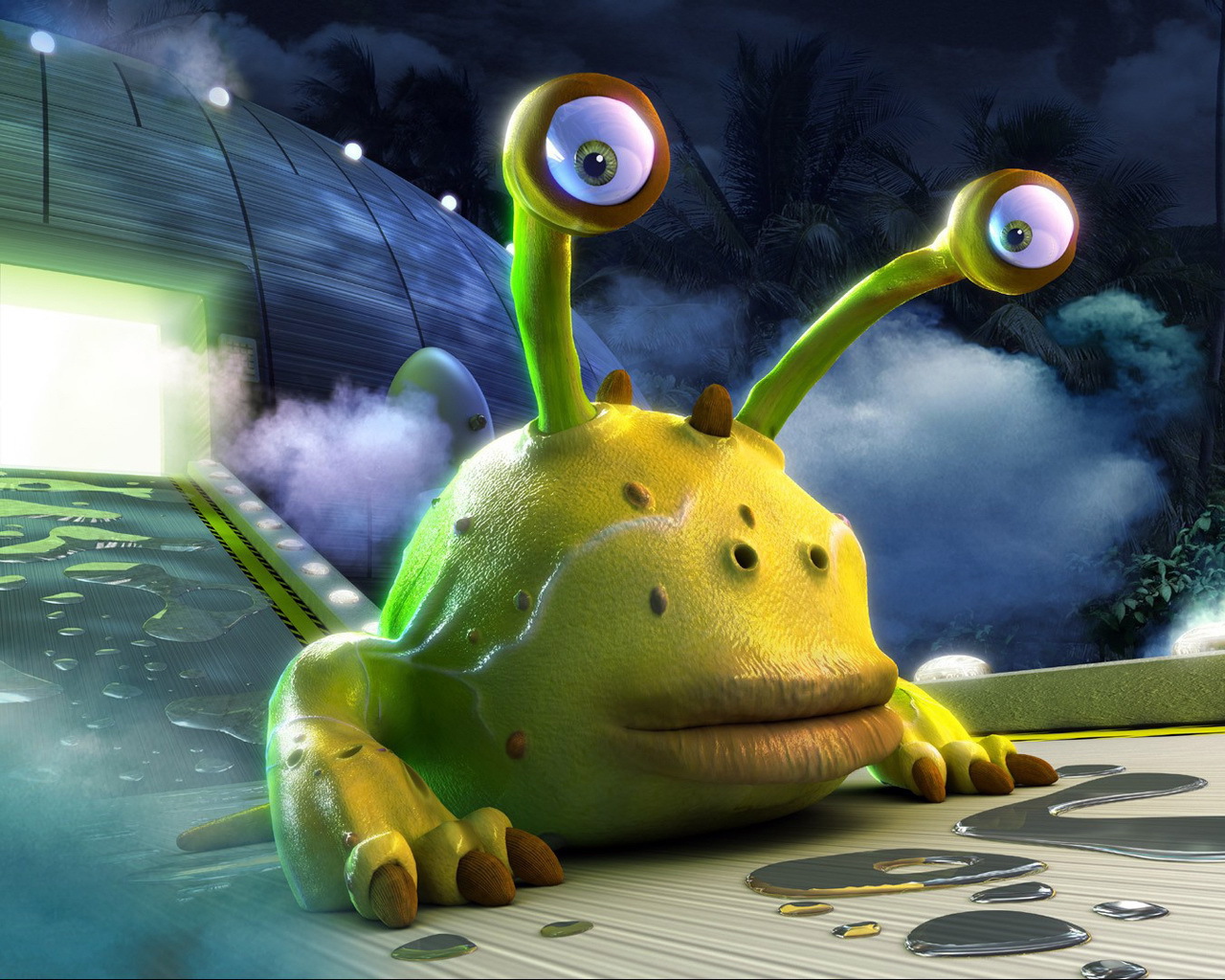 Инопланетянин вышел из корабля