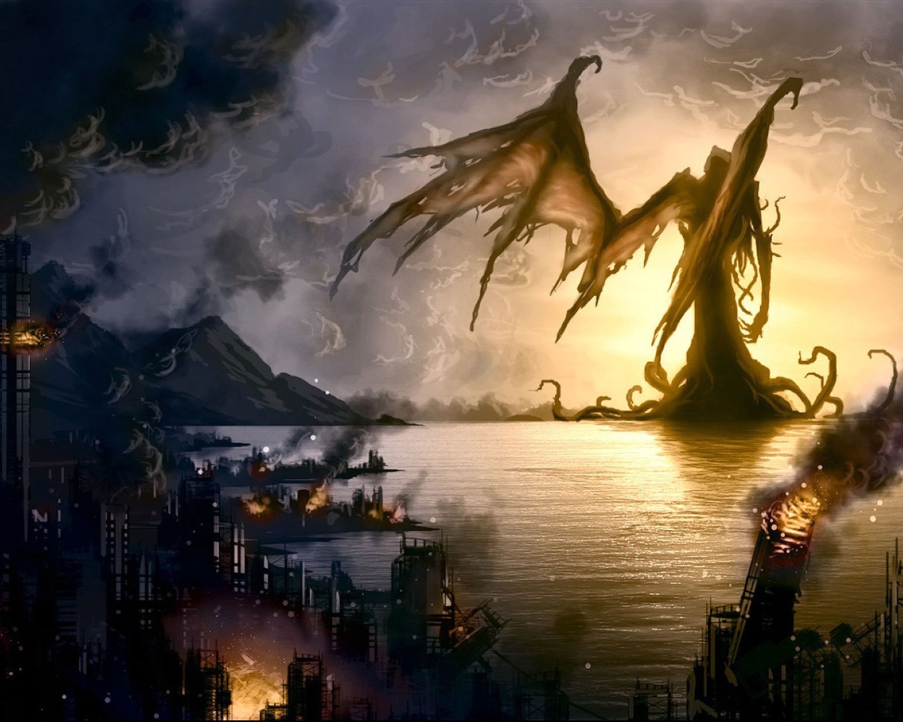 Ангел смерти разрушил прибрежный город