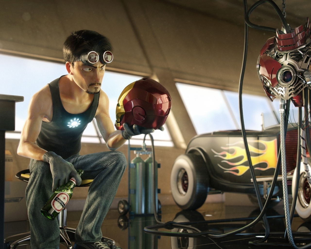 Создатель Железного человека за работой