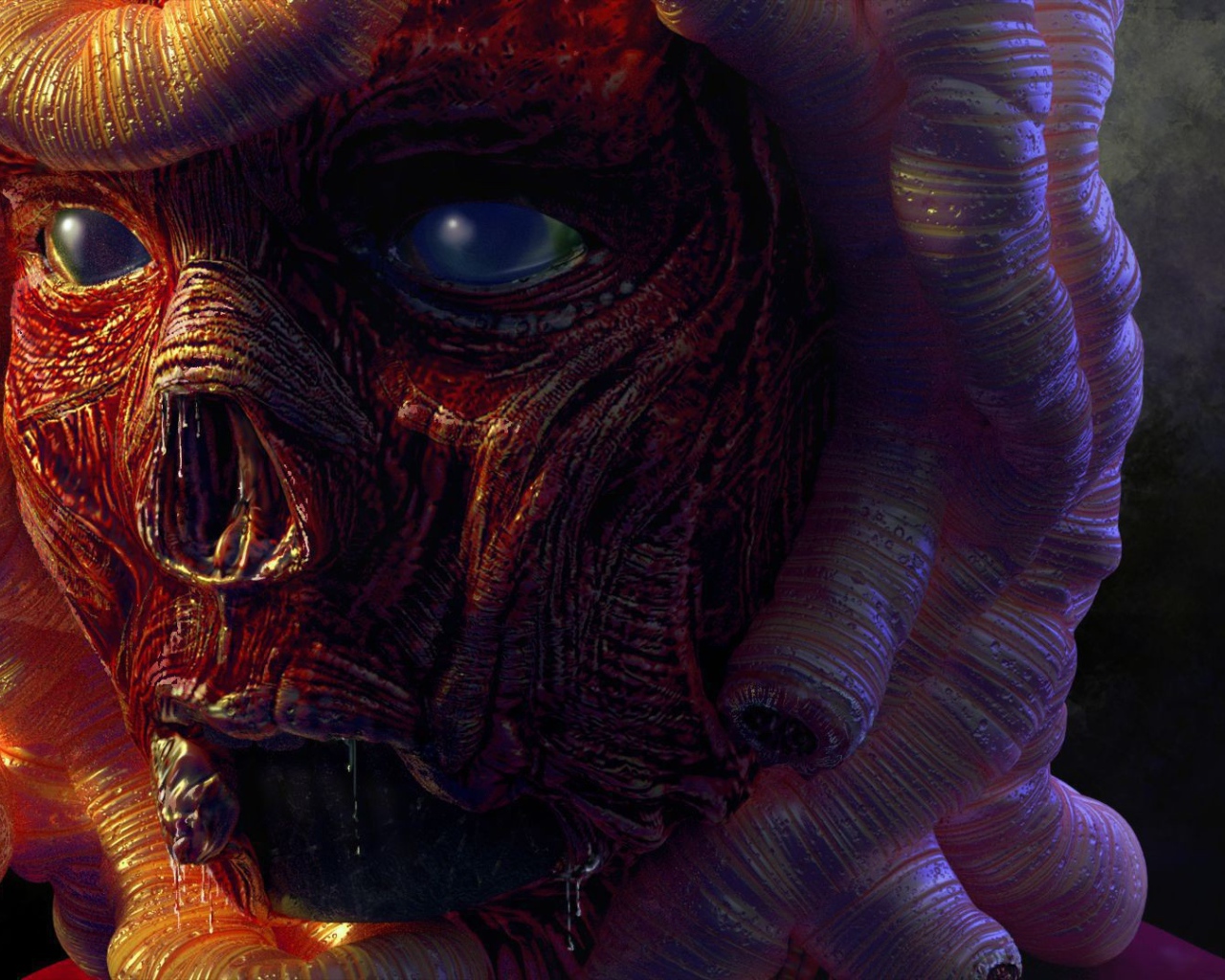 Лицо Медузы из мифов