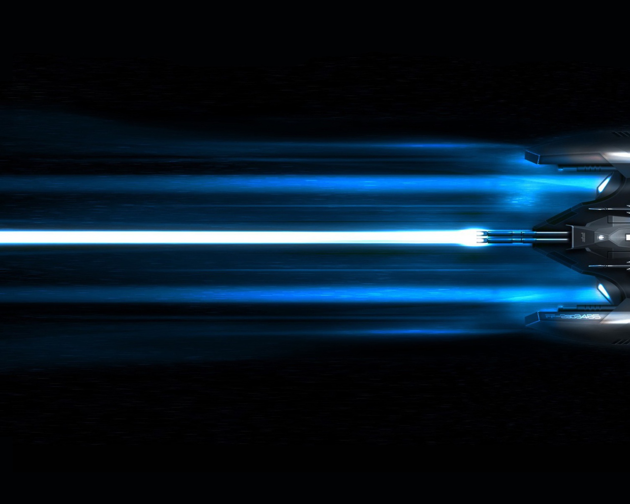 Плазменный след космического корабля