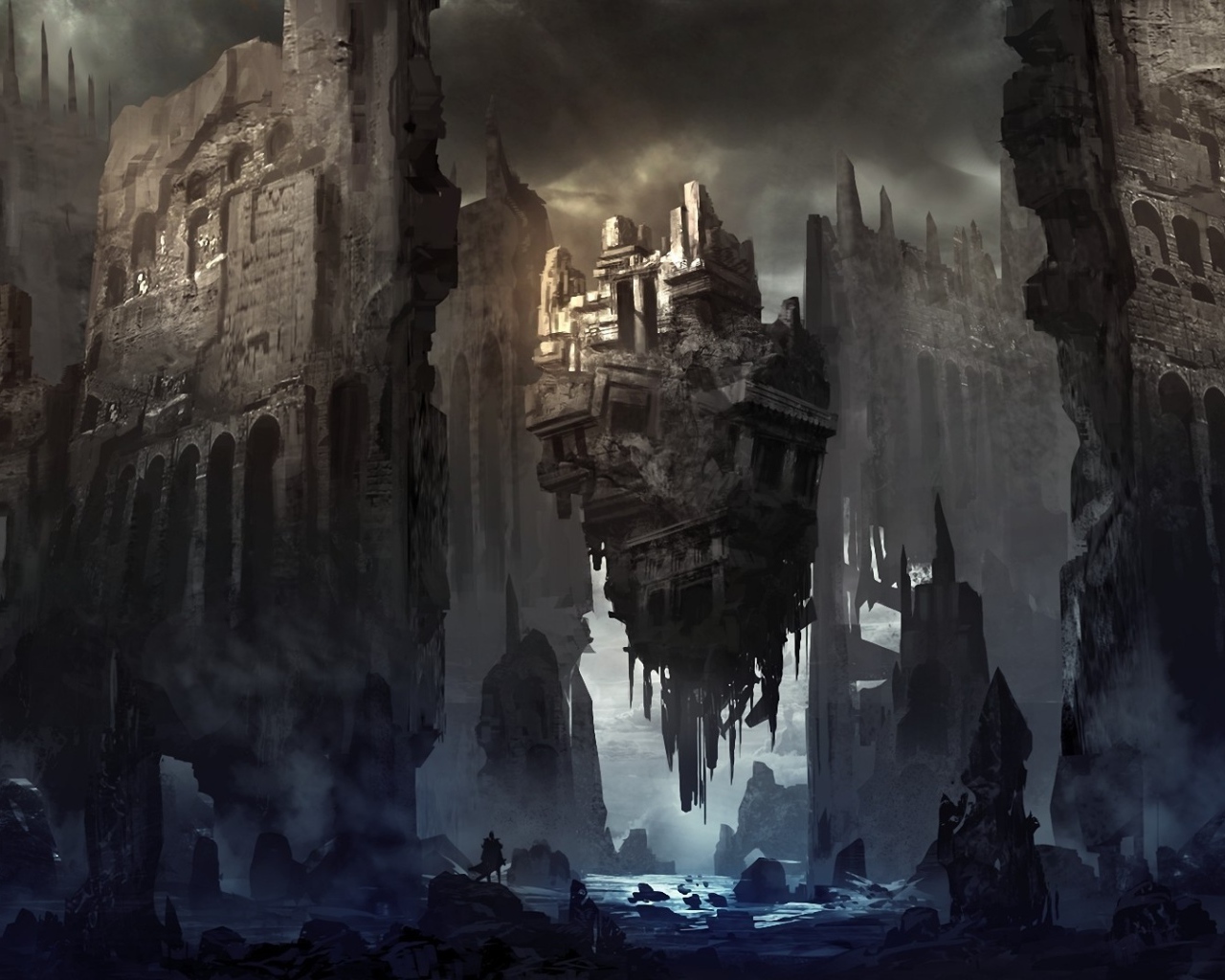 Руины города после будущей войны