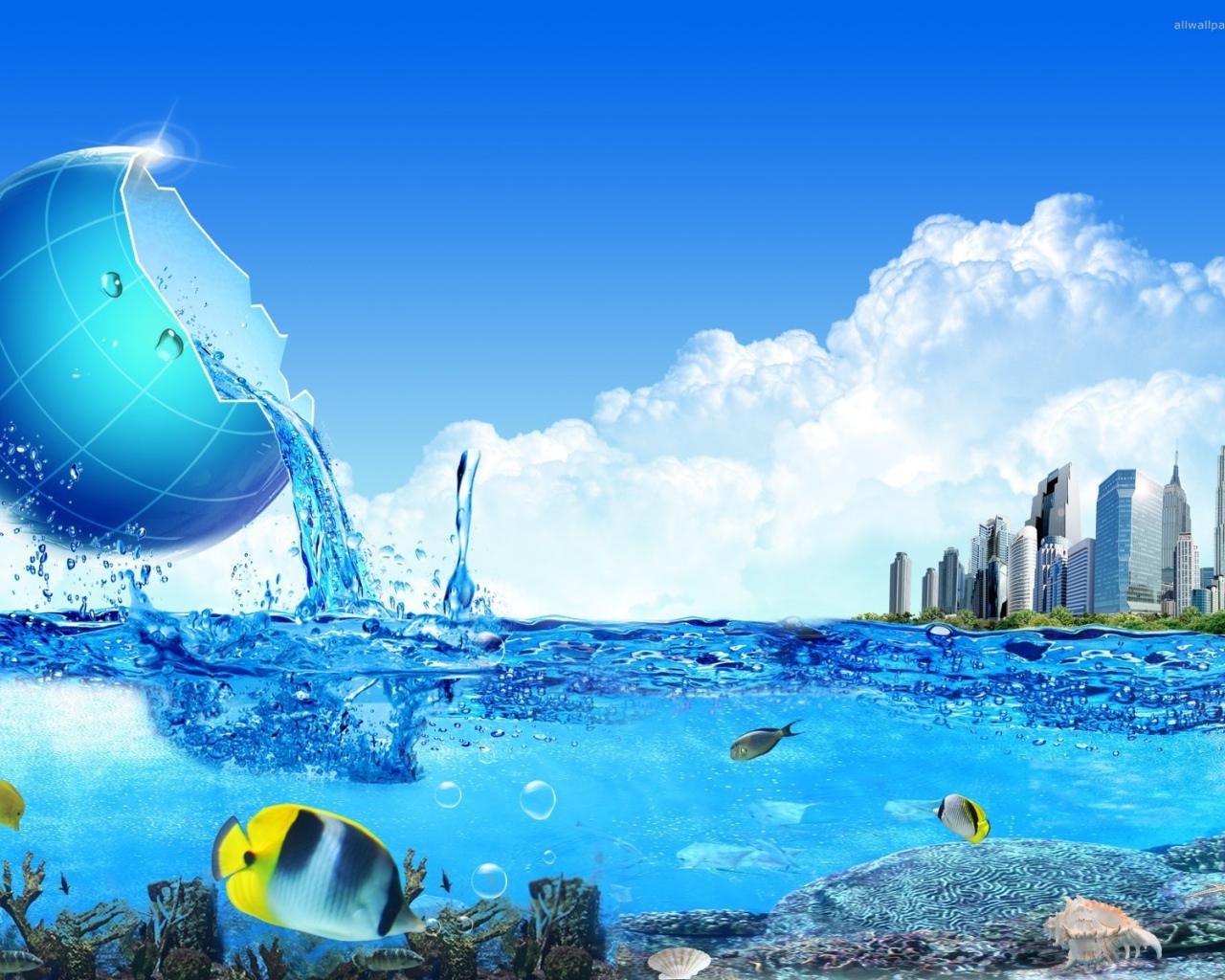 Море пополняется из чаши