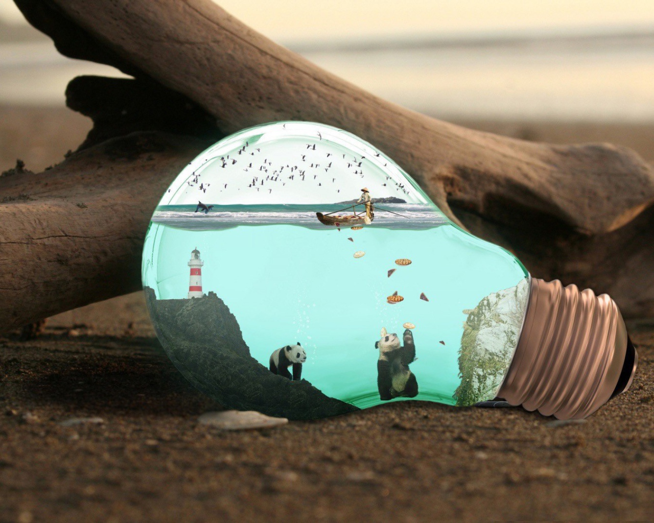 Целый мир в старой лампочке