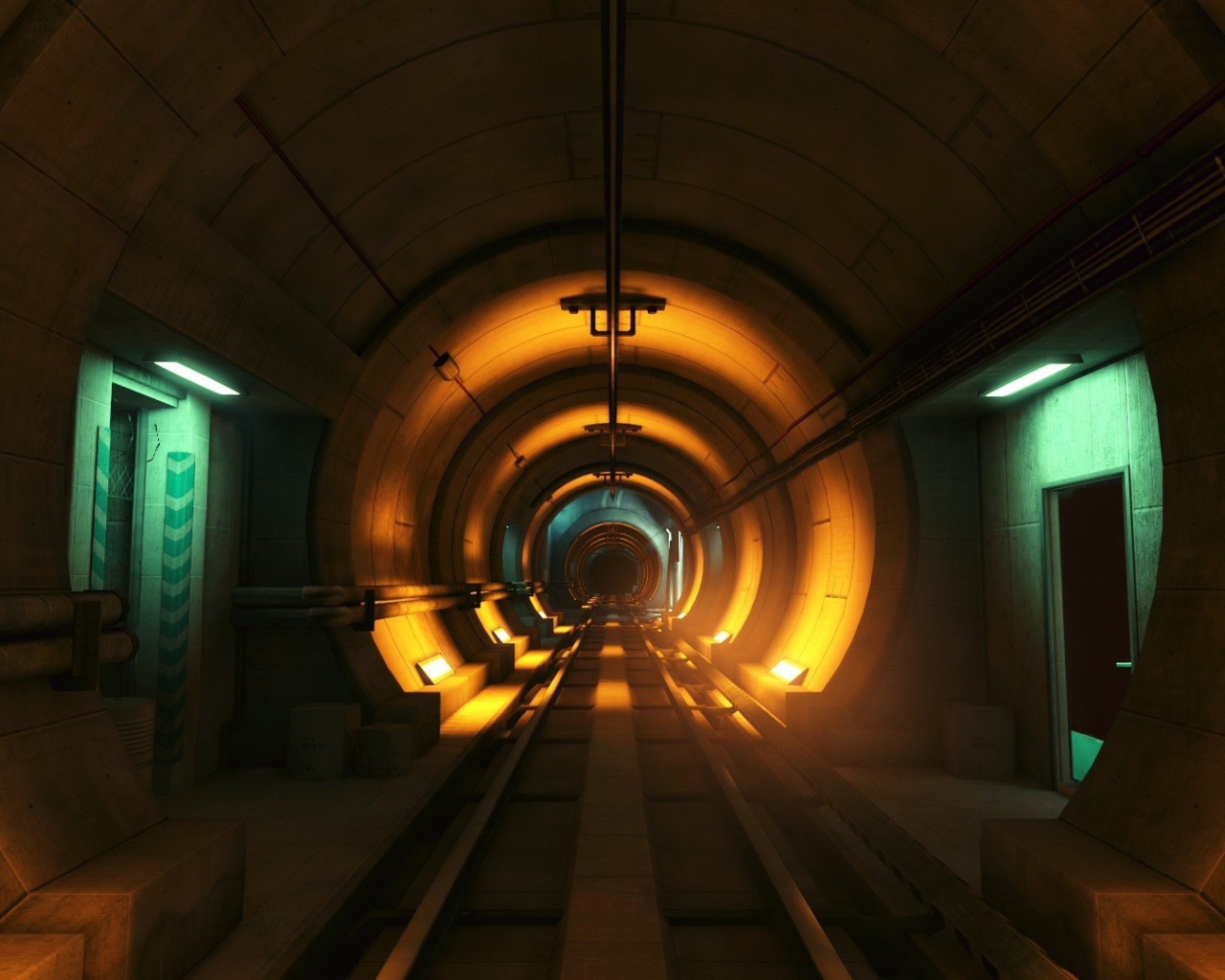 Подземный тоннель метро