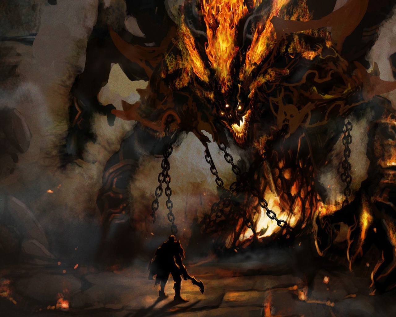 Неравная схватка с порождением демонов