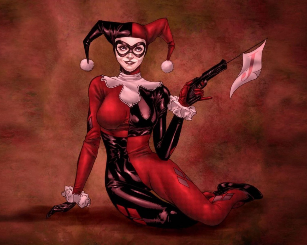 Злодейка из комиксов Харли Квинн