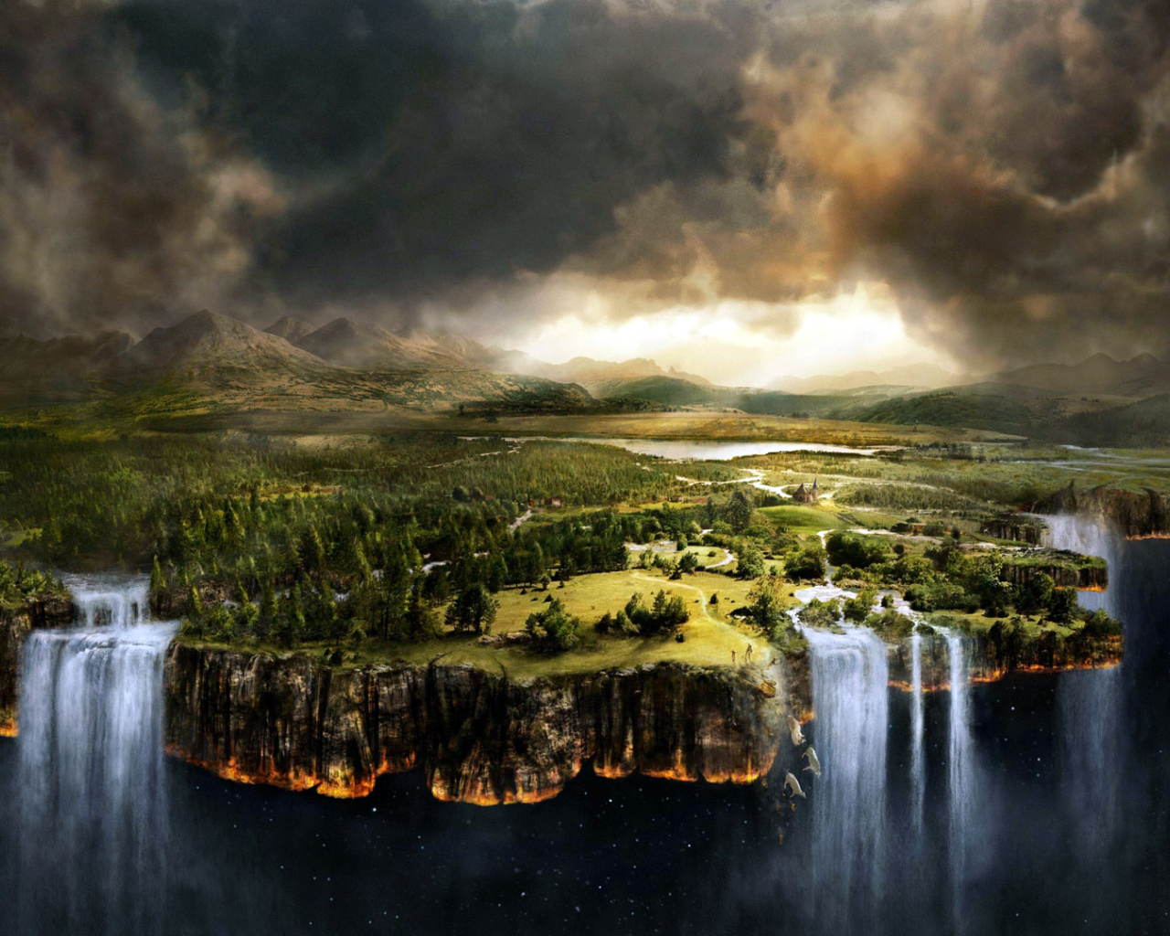 Водопады на краю земли