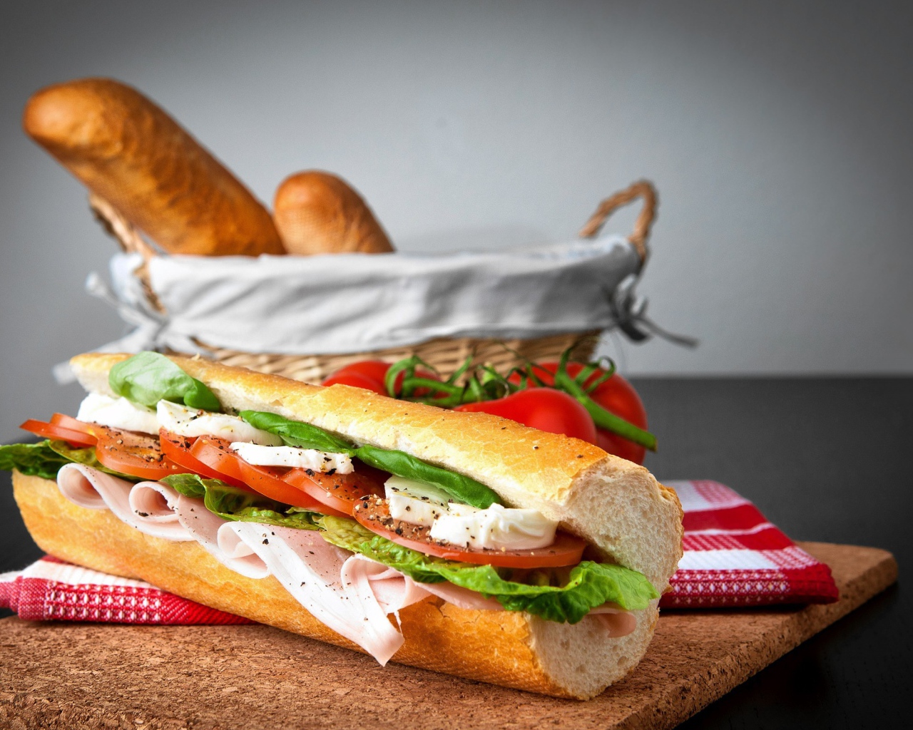 Бутерброд из багета