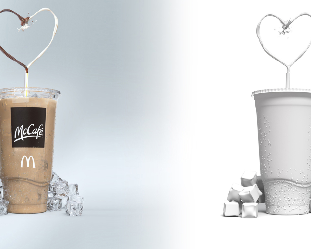 Два стакана с коктейлем