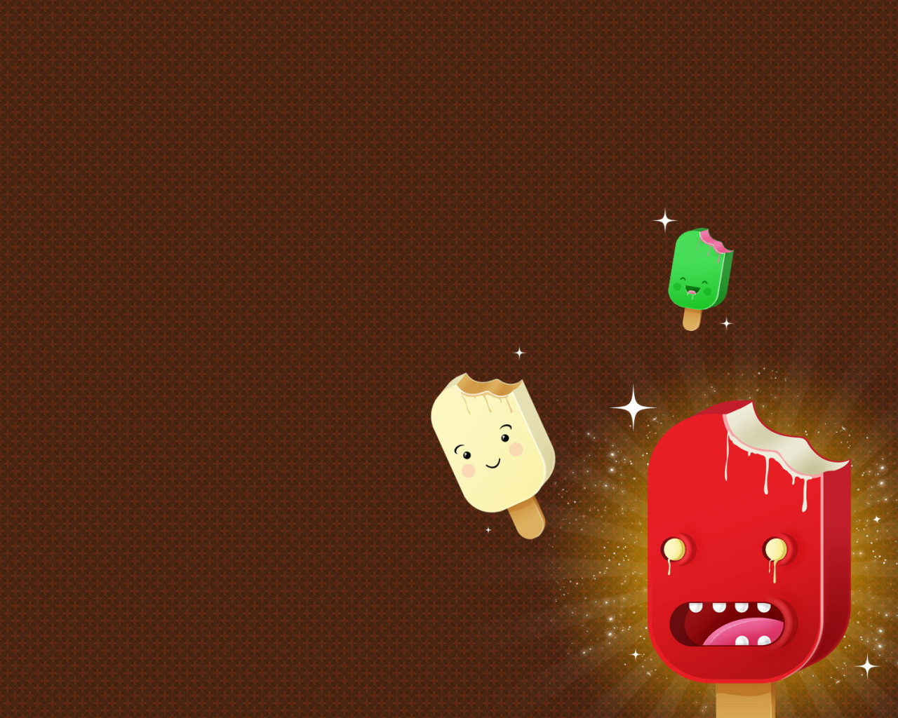 Надкушенные мороженое