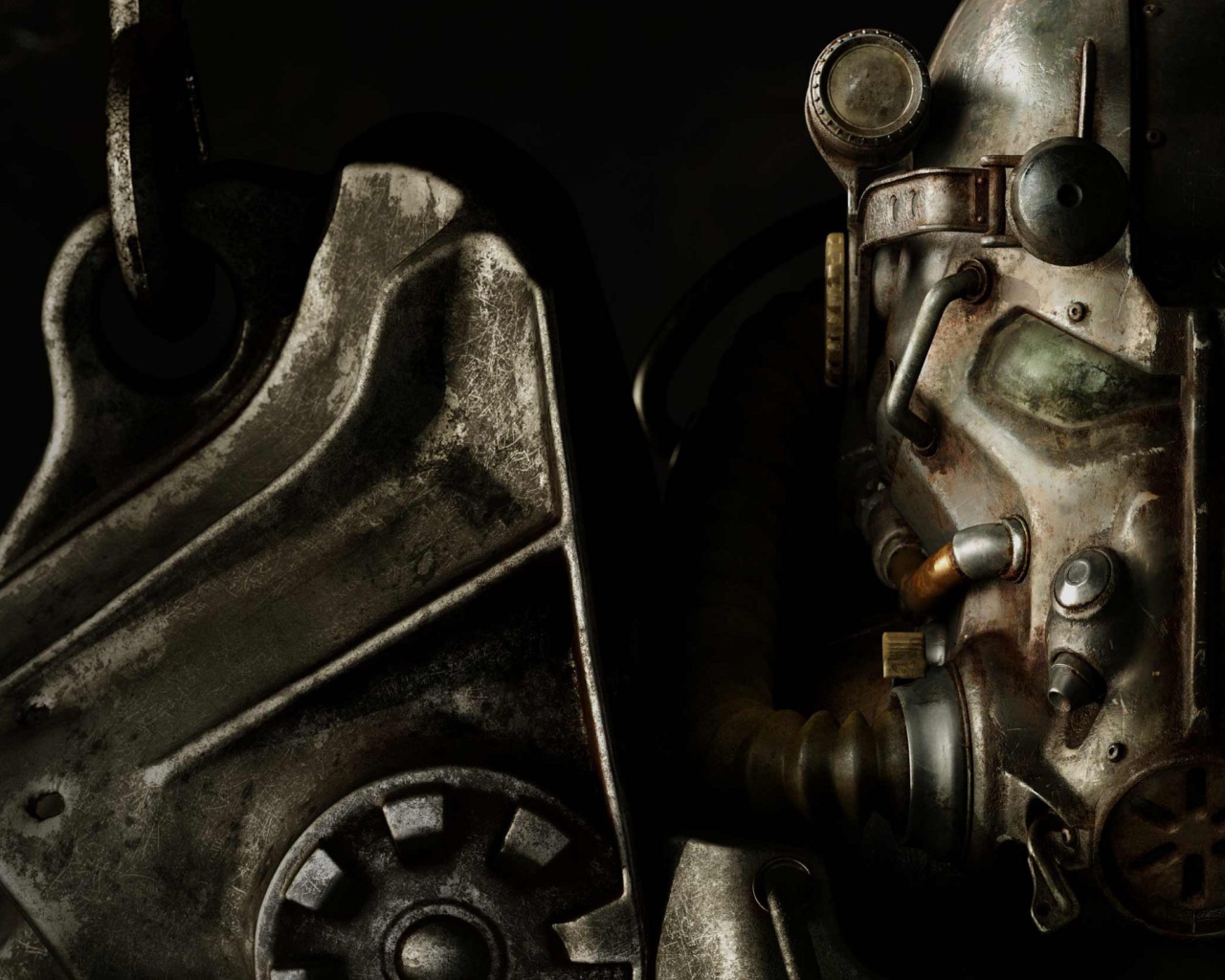 Мощная броня персонажа игры Fallout 4