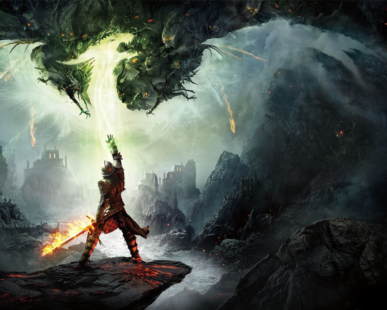 Воин с драконом, игра Dragon Age Inquisition