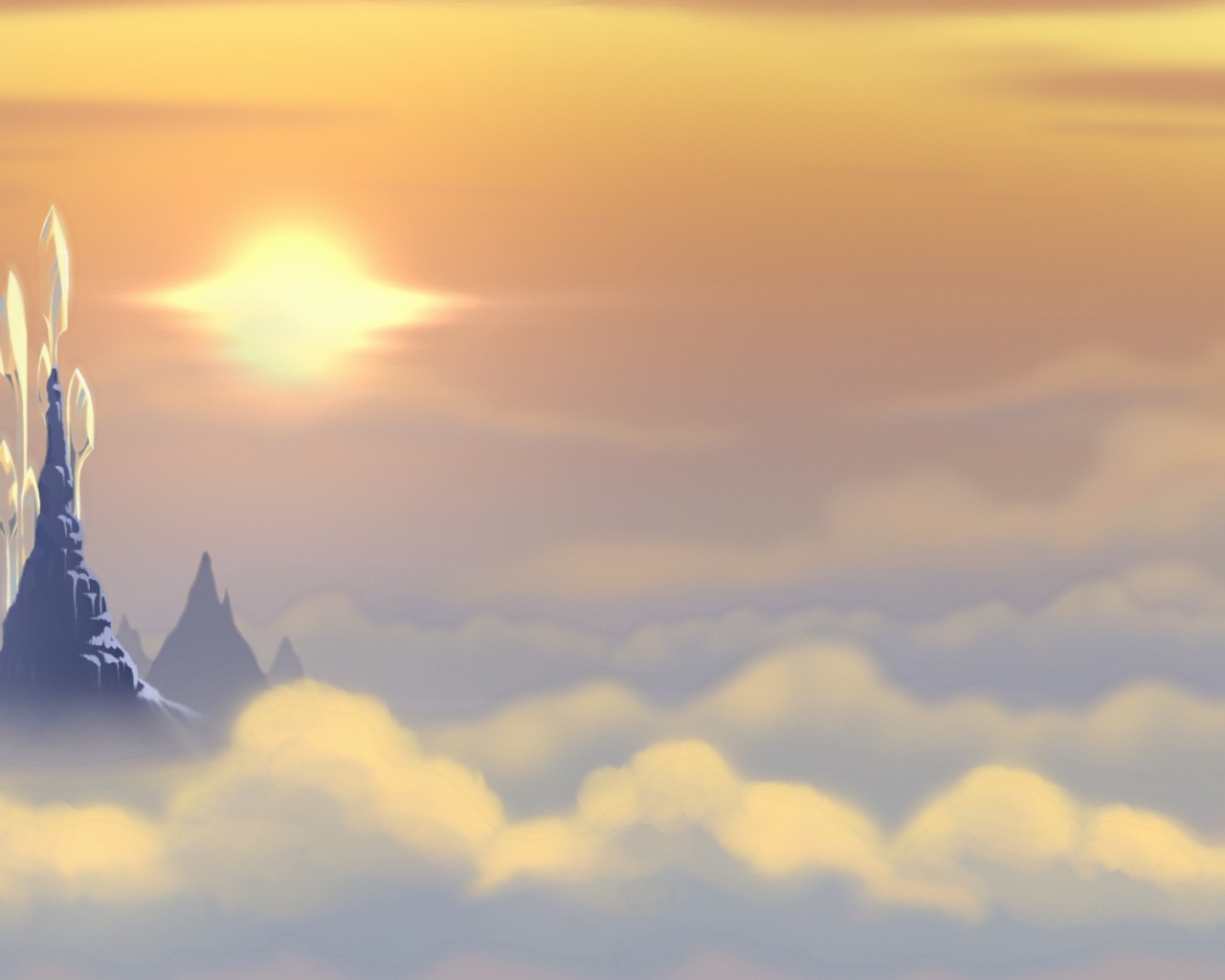 Над облаками, фон игры Bejeweled 3