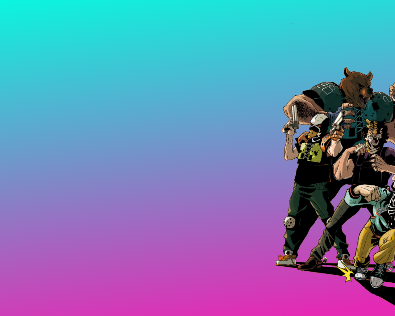 Все герои игры Hotline Miami