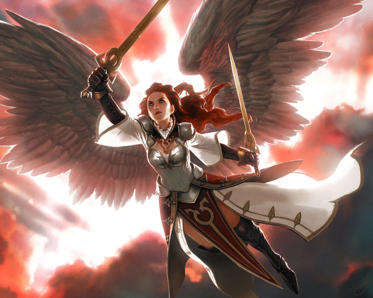 Ангел воин из игры Magic The Gathering