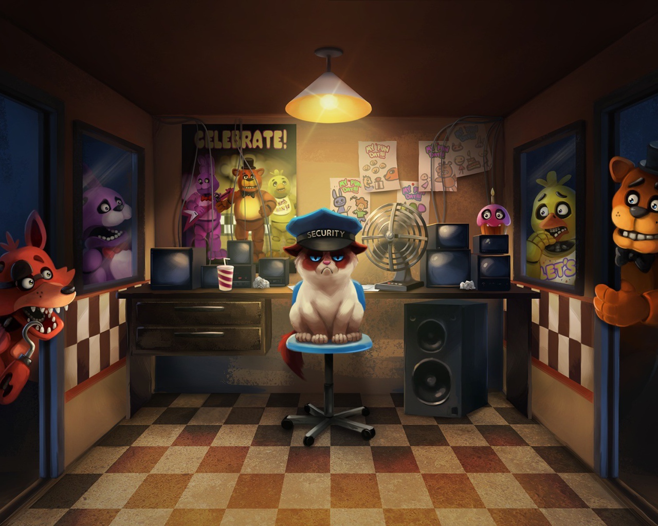 Животные из игры Five Nights at Freddy's